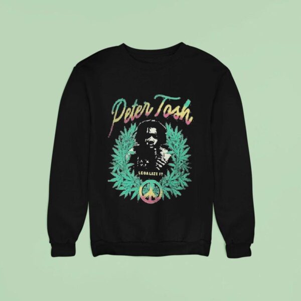 Peter Tosh Happy Daze Legalize It Peace Sweatshirt