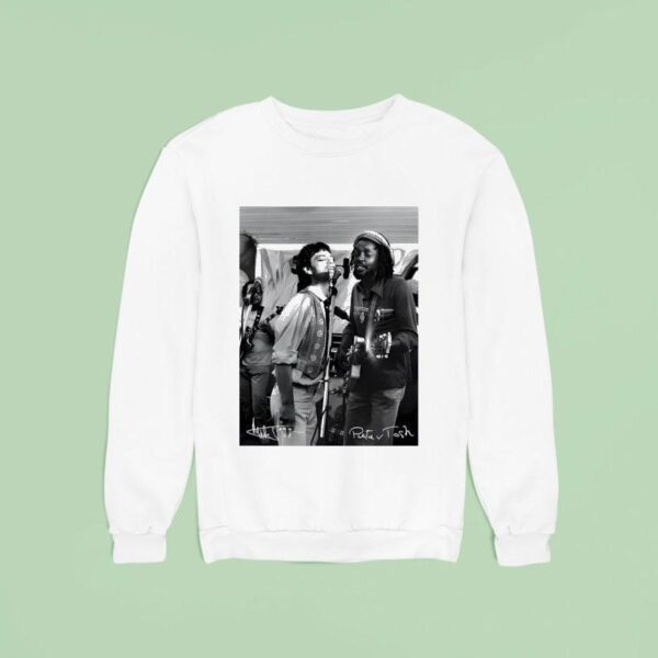 Peter Tosh Mick Jagger Walk And Don T Look Back Signature Sweatshirt
