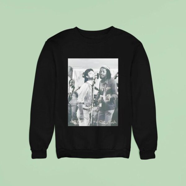 Peter Tosh Mick Jagger Walk And Don T Look Back Signatures Sweatshirt
