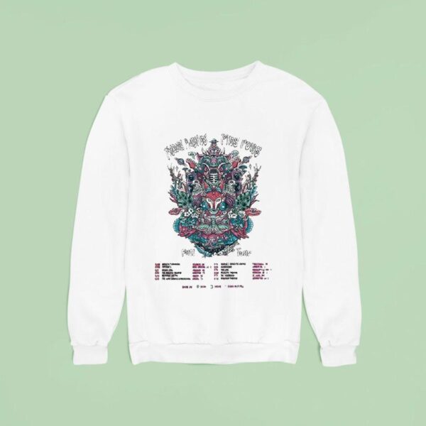Pigeons Playing Ping Pong Fall Tour Dates Psychedelic With Full City Sweatshirt