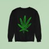 Pot Leaf Weed Logo Sweatshirt