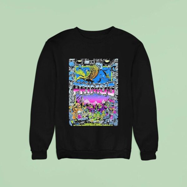 Primus Shreveport Los Angeles Gig At Shreveport Municipal Auditorium On July Onward And Upward Tour Sweatshirt