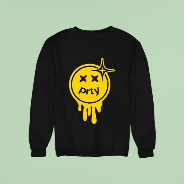Prty Events Melted Smiley Disco Ball Sweatshirt
