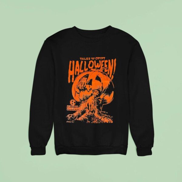 Pumpkin Tales From The Crypt Halloween Sweatshirt