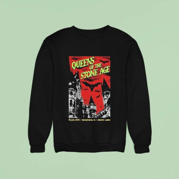 Queens Of The Stone Age July Transylvania Ro Electric Castle Sweatshirt