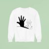 Rabbit Hand Shadow Ringer Sweatshirt