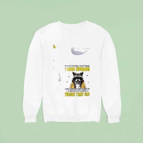 Racoon It S Not My Fault You Thought I Was Normal Sweatshirt