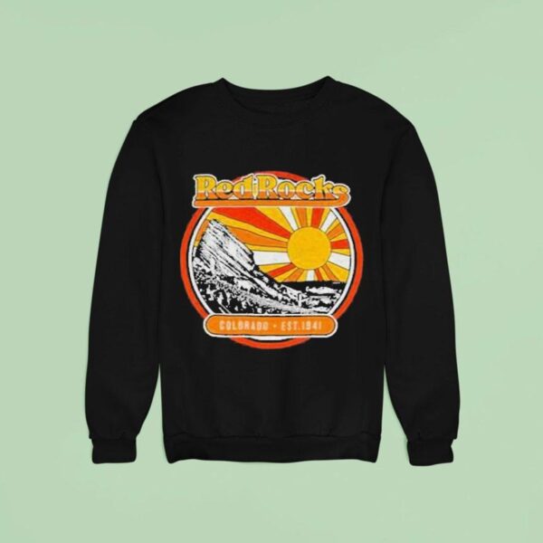 Red Rocks Whisky Colorado Est Sweatshirt