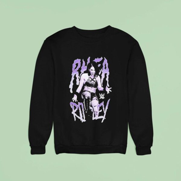 Rhea Ripley Kicking Wwe Portrai Sweatshirt