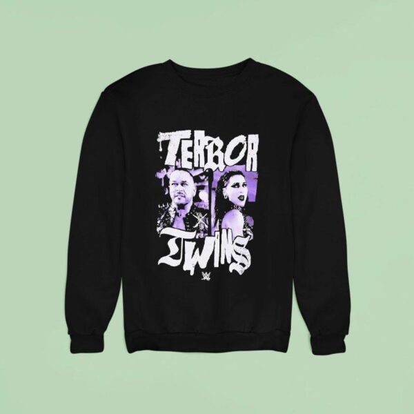 Rhea Ripley Terror Twins Portrai Sweatshirt