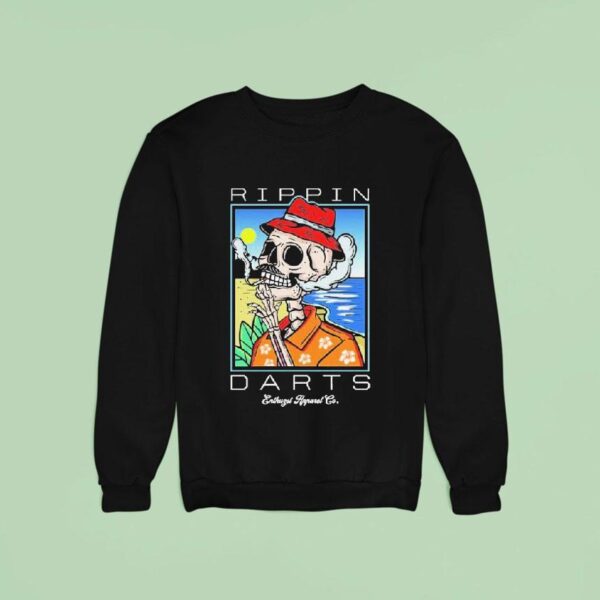 Rippin Darts Skeleton Ciggarates Sweatshirt
