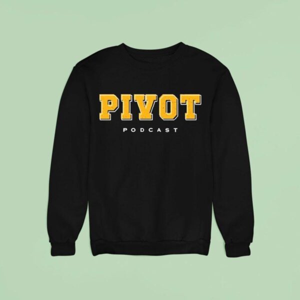 Ryan Clark Wearing Pivot Podcas Sweatshirt