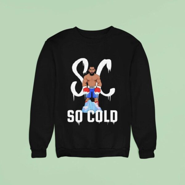 Sc So Cold Steven Nelson Boxer Cartoon Sweatshirt