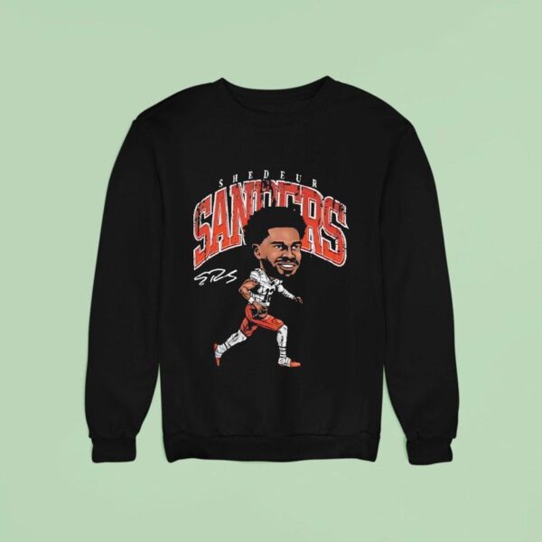 Shedeur Sanders Cleveland Browns Football Signature Sweatshirt