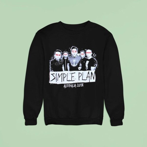 Simple Plan Australia Tour Photo Sweatshirt