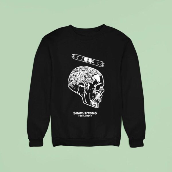 Simpletons Est Skull Sweatshirt