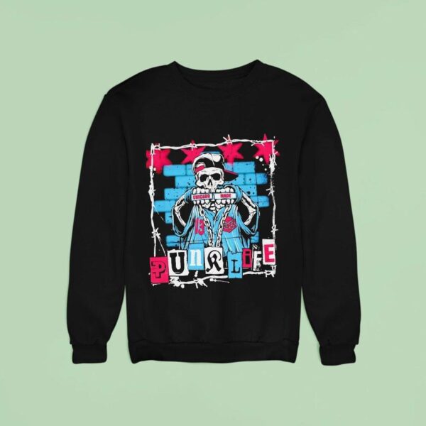 Skeleton Chicago Made Punk Life Sweatshirt
