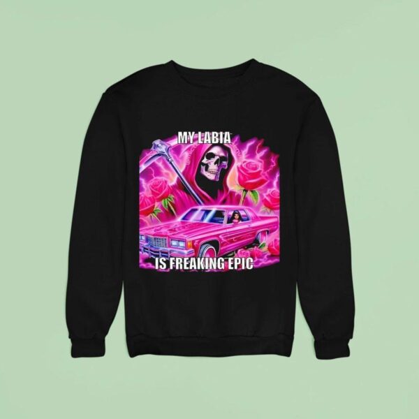 Skeleton My Labia Is Freaking Epic Sweatshirt