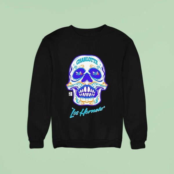 Skull Charlotte Hornets Los Hornets Sweatshirt