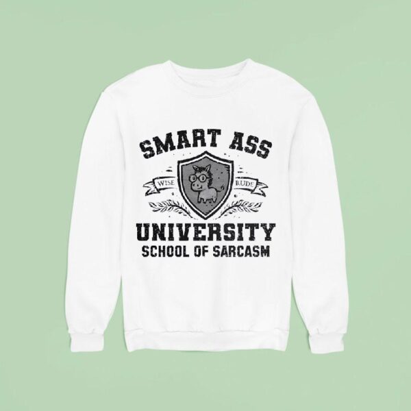 Smart Ass University School Of Sarcasm Wise Rude Sweatshirt