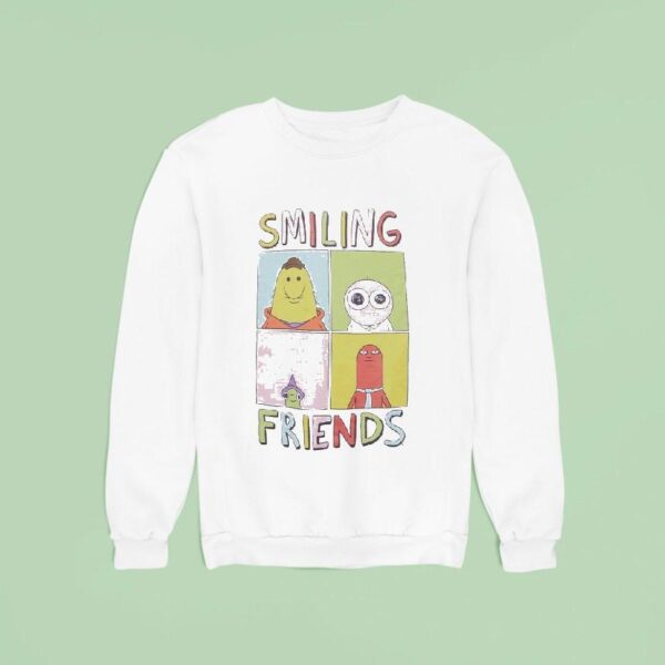 Smiling Friends Character Grid Sweatshirt