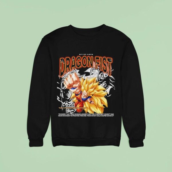 Son Goku Earth S Strongest Warrior Dragon Fist Dragon Ball Sweatshirt
