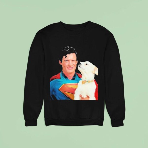Superman Clark Kent And Krypto The Superdog Sweatshirt