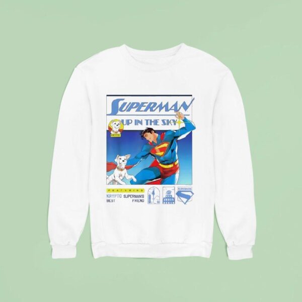 Superman Up In The Sky Featuring Krypto Sweatshirt