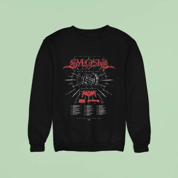 Sylosis Eu Uk Headline Tour Dates With Revocation X Distant X Life Cycles Sweatshirt