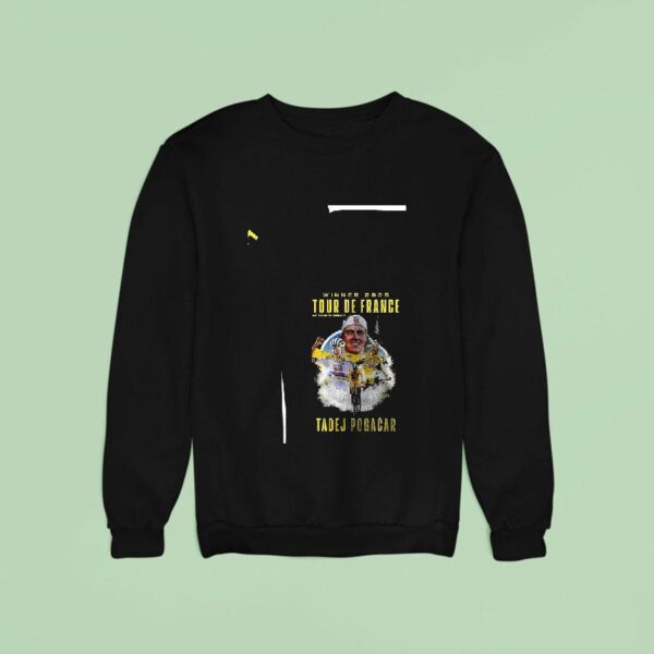 Tadej Pogacar Winner Tour De France Uae Team Emirates Xrg Sweatshirt