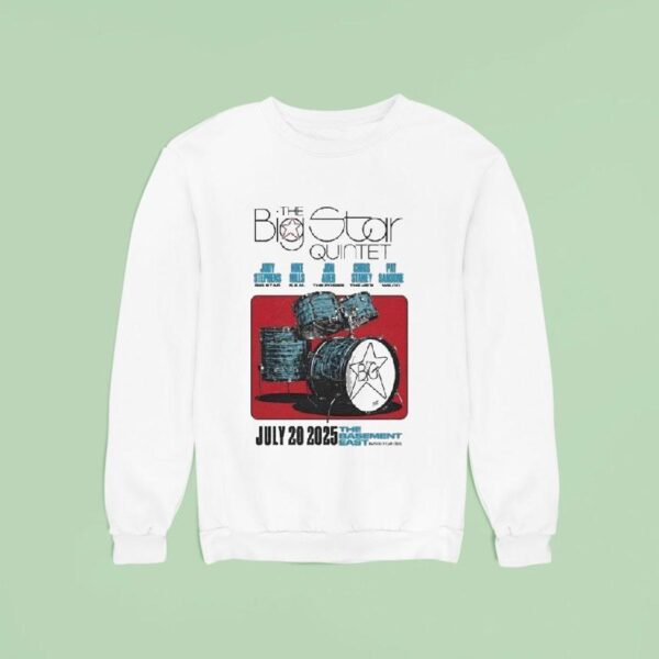 The Basement East July Tour The Big Star Quinte Sweatshirt
