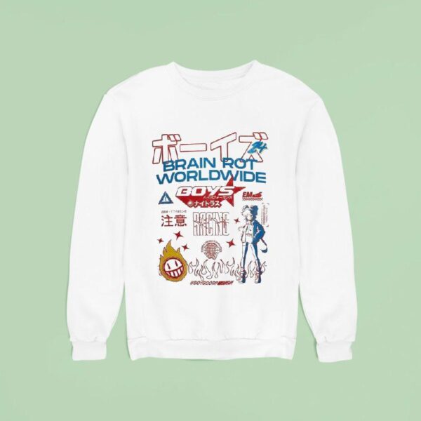 The Boys Brain Rot Worldwide Boyscorp Waifu Sweatshirt