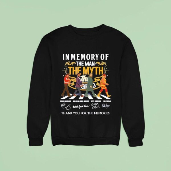 The Man The Myth Hulk Hogan Ozzy Osbourne Chuck Mangione Signatures Sweatshirt