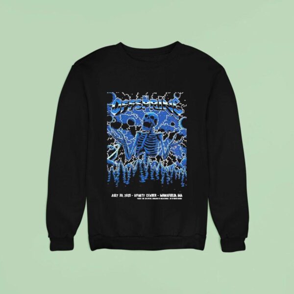 The Offspring Mansfield Massachusetts Concert At Xfinity Center On July Skeleton Sweatshirt