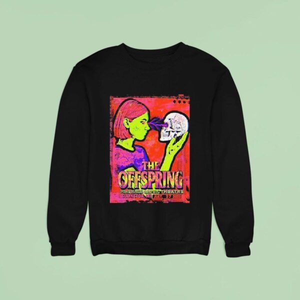 The Offspring Show At Pine Knob Music Theatre In Clarkston Michigan On July With Skull And Psychedelic Girl Sweatshirt