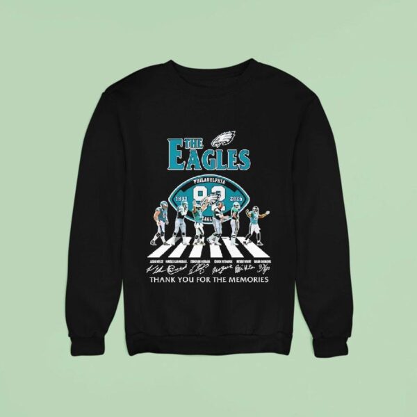 The Philadelphia Eagles Thank You For The Memories Signatures Sweatshirt