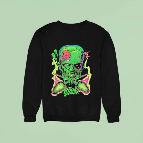 The Toxic Avenger Puke Green Fighting Machine Sweatshirt
