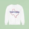 Through The Waters Rise Texas Strong Our Faith Stands Firm Map Sweatshirt