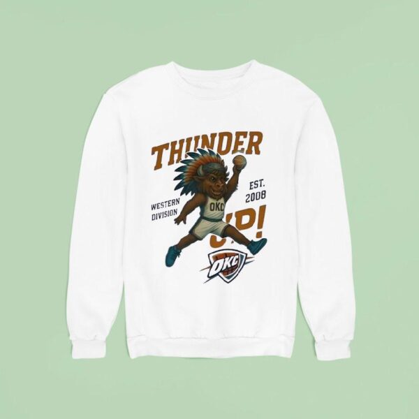 Thunder Okc Western Division Mascot Sweatshirt