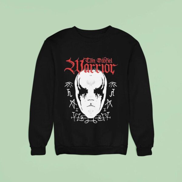 Tom Gabriel Warrior Only Death Is Real Mask Sweatshirt