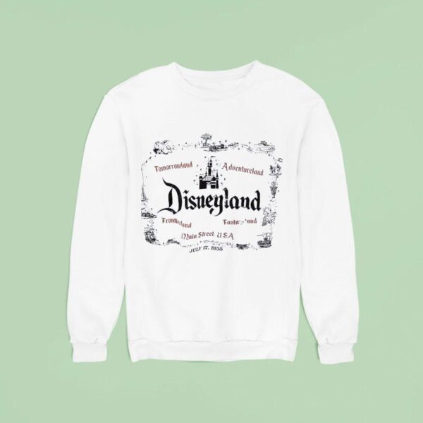 Tomorrowland Adventureland Disneyland Main Street Usa July Sweatshirt