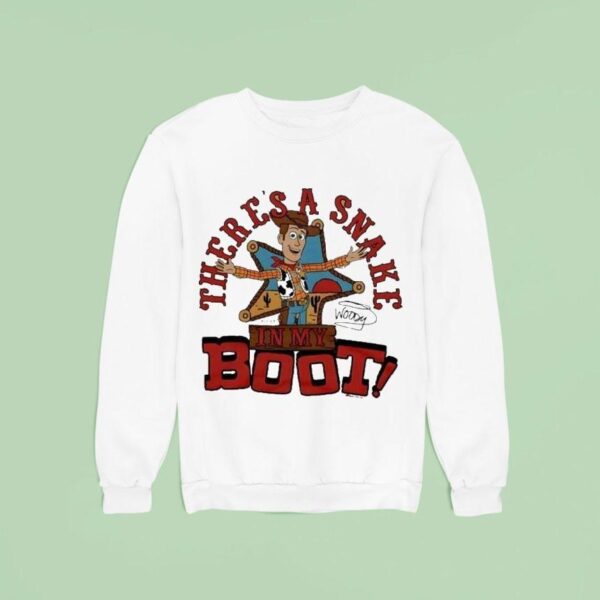 Toy Story Woody There S A Snake In My Boot Retro Movie Sweatshirt