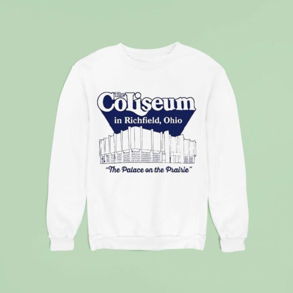 Travis Kelce Wearing The Coliseum In Richfield Ohio The Palace On The Prairie Sweatshirt