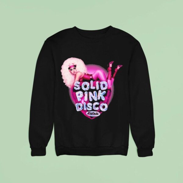 Trixie Mattel Solid Pink Disco Balloon Hear Sweatshirt