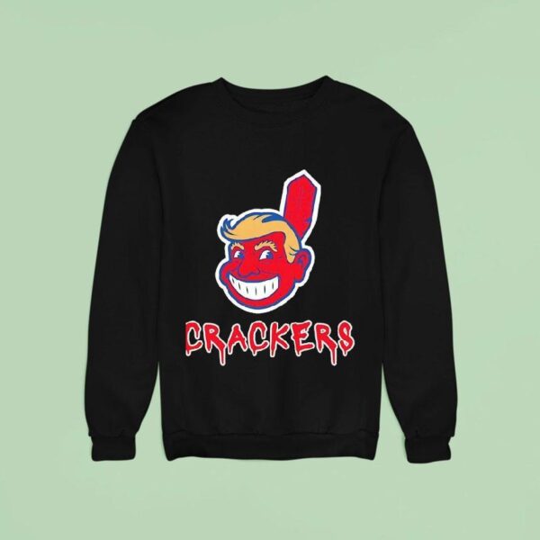 Trump Cleveland Indians Crackers Parody Sweatshirt