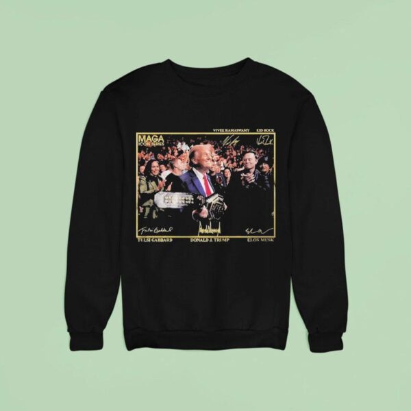Trump With Ufc Belt Icon Series Maga Vivek Ramaswamy Kid Rock Sweatshirt