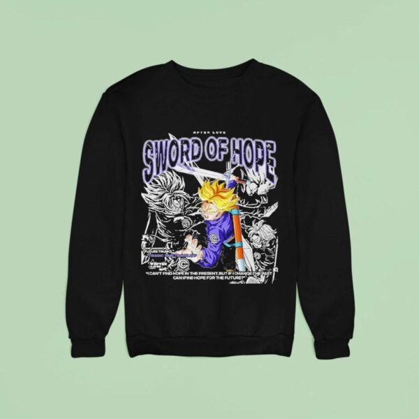 Trunks Tragic Time Traveler Sword Of Hope Dragon Ball Sweatshirt