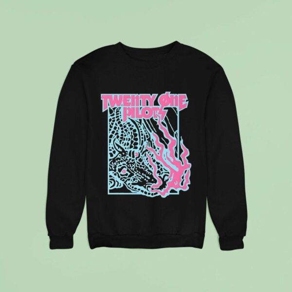 Twenty One Pilots Trash Flames Band Sweatshirt