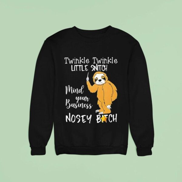 Twinkle Twinkle Little Snitch Mind Your Business Nosey Bitch Slo Sweatshirt
