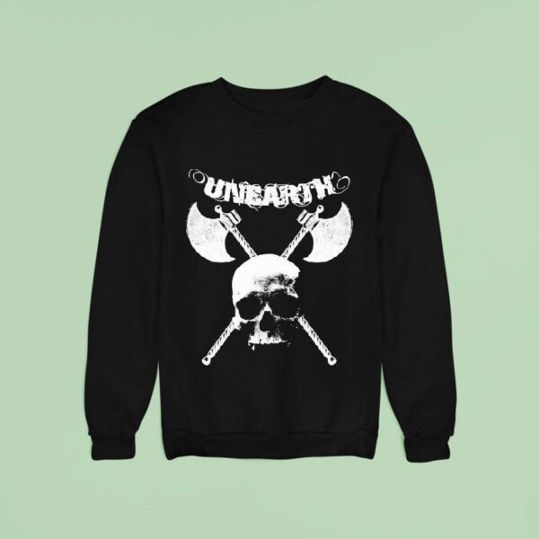 Unearth Incinerate The Tyrants Skull Axe Sweatshirt